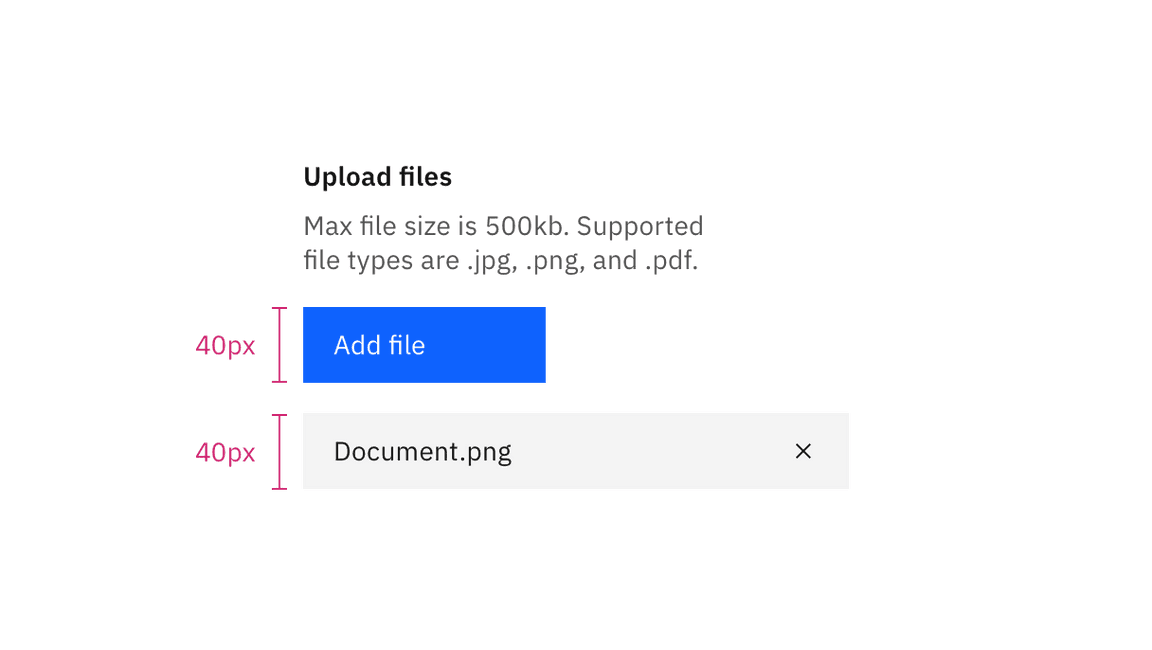 File uploader sizes File uploader sizes