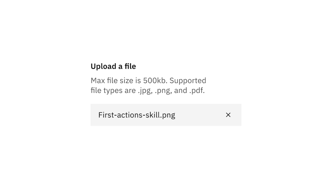 Drag and drop file uploader in context example Drag and drop file uploader in context example